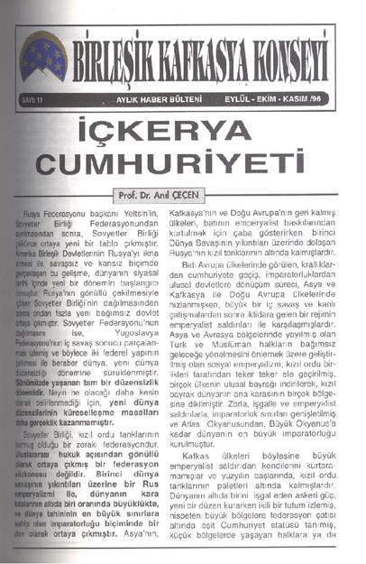Birleşik Kafkasya Konseyi Sayı-11