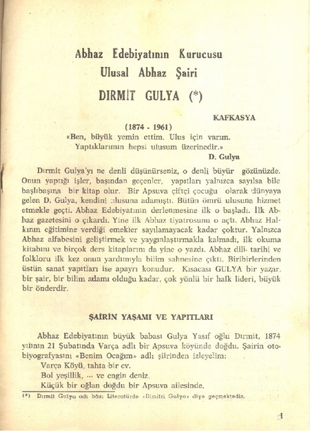 KAFKASYA ( MAKALELER)