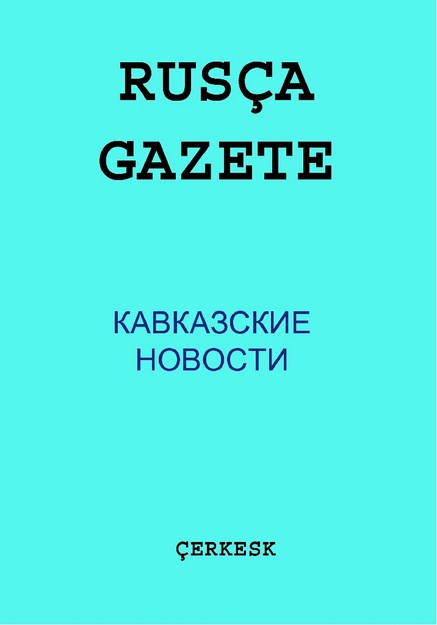 KAVKAZCKİİ NOVOSTİ