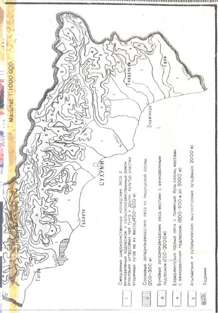 ABHAZYA HARİTASI