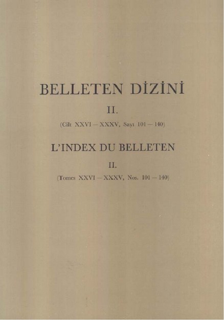 Belleten Dizini-2