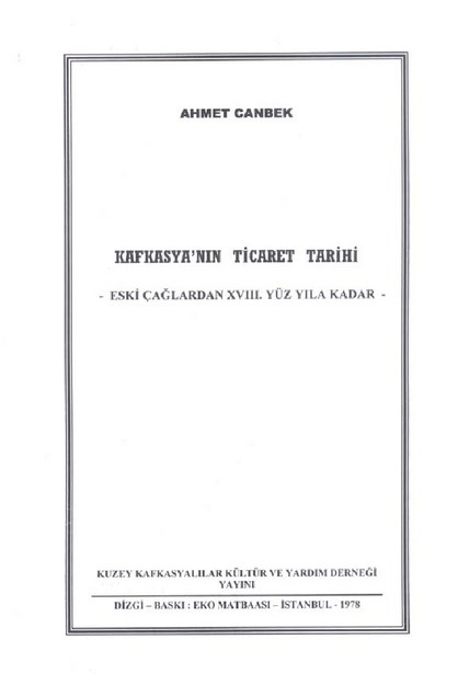 Kafkasya' Nın Ticaret Tarihi