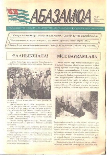 APSADGIL DERNEĞİ YAYIN ORGANI 'ABAZAMYÜA'
