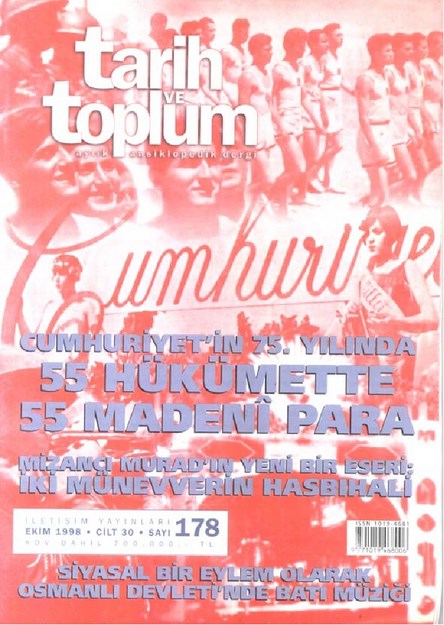 Tarih Ve Toplum Sayı-178