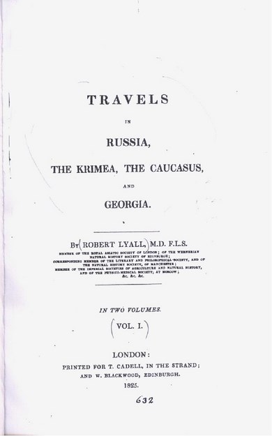 TRAVELS IN RUSSA , THE KRIMEA , THE CAUCASUS AND GEORGIA