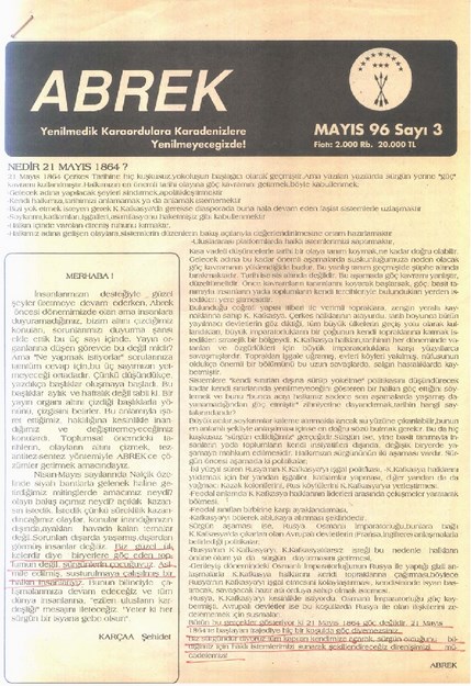 Abrek KBDÜ Sayı-3