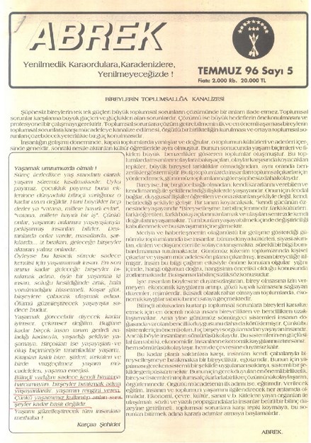 Abrek KBDÜ Sayı-5