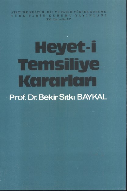 Heyet-İ Temsiliye Kararları