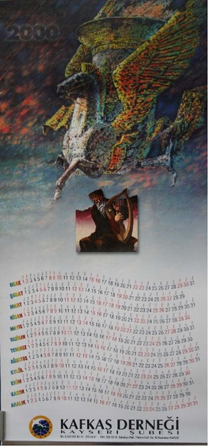 2000 KAFKAS DERNEĞİ KAYSERİ ŞUBESİ TAKVİMİ