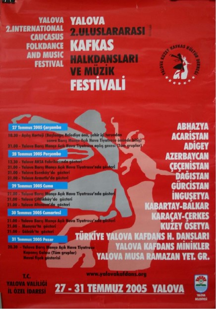 2. YALOVA ULUSLARARASI KAFKAS HALKDANSLARI VE MÜZİK FESTİVALİ