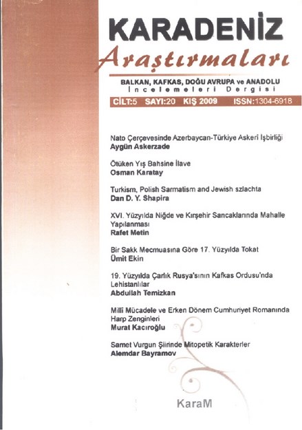 Karadeniz Araştırmaları Sayı-20