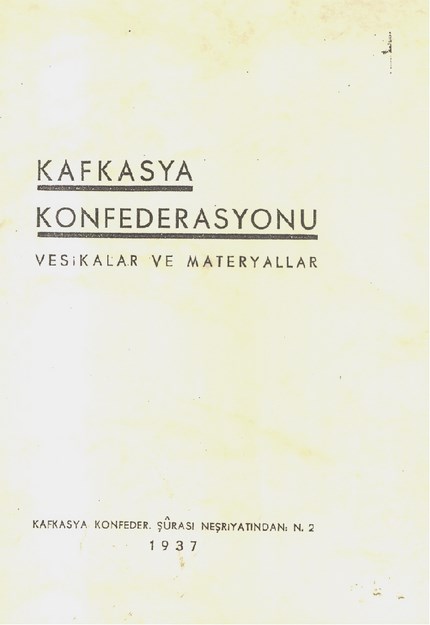 Kafkasya Konfederasyonu Vesikalar Ve Materyaller