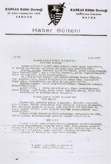 Samsun Kafkas Kültür Derneği Bülteni No-14
