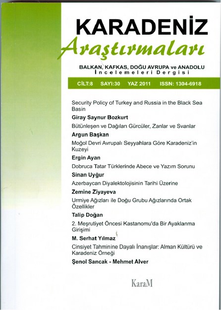 Karadeniz Araştırmaları Sayı-30