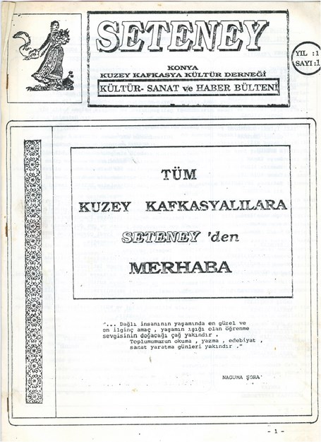 Seteney Sayı-1