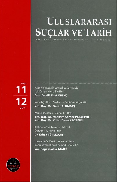 Uluslararası Suçlar Ve Tarih Sayı-11-12