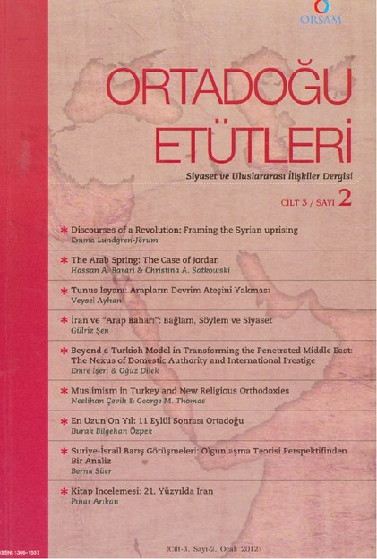 Ortadoğu Etütleri Cilt-3/Sayı-2