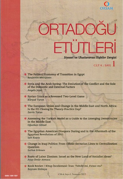 Ortadoğu Etütleri Cilt-4/Sayı-1