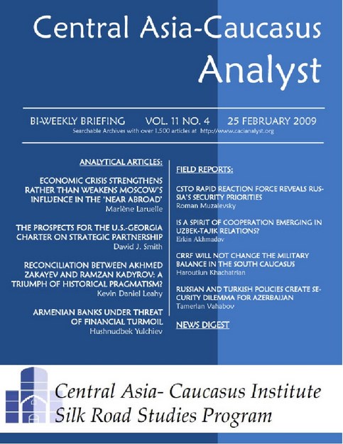 CENTRAL ASIA - CAUCASUS ANALYST