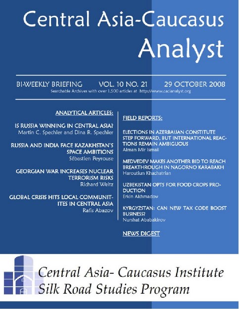 CENTRAL ASIA - CAUCASUS ANALYST