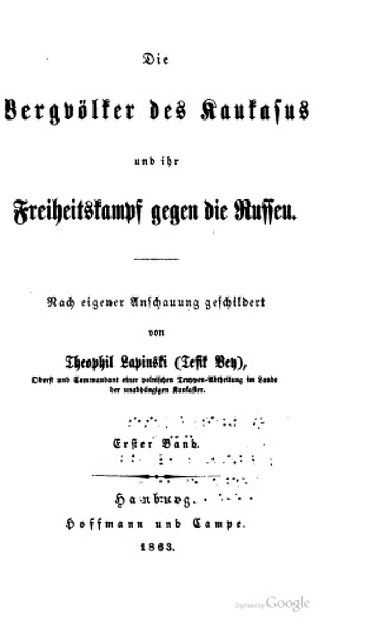 DİE BERGVÖLKER DES KAUKASUS UND İHR FRE