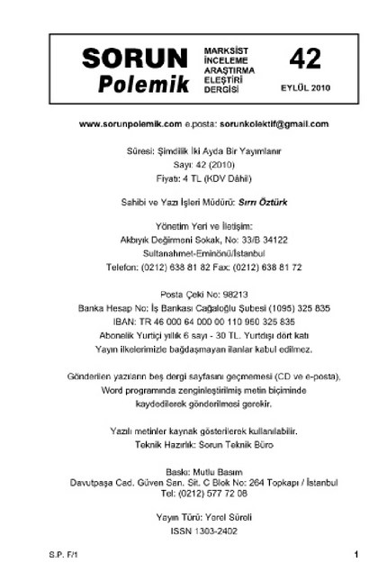 SORUN POLEMİK DERGİSİ