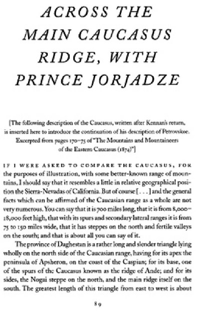 ACROSS THE MAIN CAUCASUS RIDGE WITH PRINCE JORJADZE