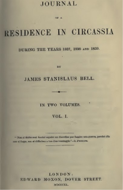 JOURNAL OF A RESIDENCE IN CIRCASSIA