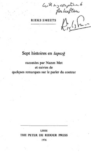 SEPT HISTOIRES EN ŞAPSEĞ
