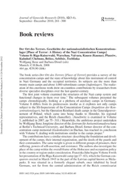 JOURNAL OF GENOCİDE RESEARCH