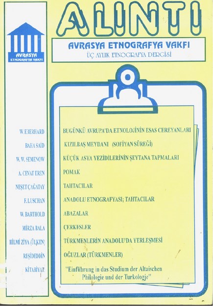 Alıntı Avrasya Etnografya Vakfı