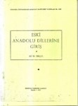 Eski Anadolu Dillerine Giriş
