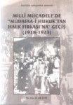 Milli Mücadelede 'Müdafaa-İ Hukuk'tan Halk Fırkasına' Geçiş  (1918-1923)
