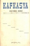 Kafkasya Kültürel Dergi Sayı-5