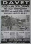ÇEÇENİSTAN MİTİNGİNE DAVET AFİŞİ