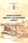 Balkan Savaşında Mürettep 1. Kolordunun Harekatı