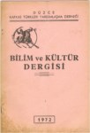 Bilim ve Kültür Dergisi Sayı-8
