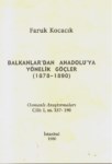 Balkanlar' dan Anadolu' ya Yönelik Göçler 1878-1890