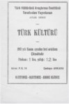 TÜRK KÜLTÜRÜ DERGİSİ