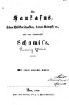 DER KAUKASUS SEİNE VÖLKERSCHAFTEN DEREN
