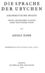 DIE SPRACHE DER UBYCHEN