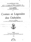 CONTES ET LEGENDES DES OUBYKHS