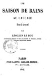 UNE SAISON DE BAINS AU CAUCASE