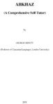 ABKHAZ (A COMPREHENSİVE SELF-TUTOR